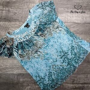 New Options Petite Sheer Top Size PS